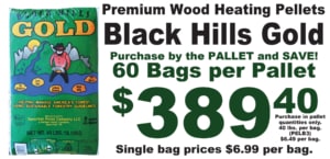 Black Hills Gold Wood Heating Pellets